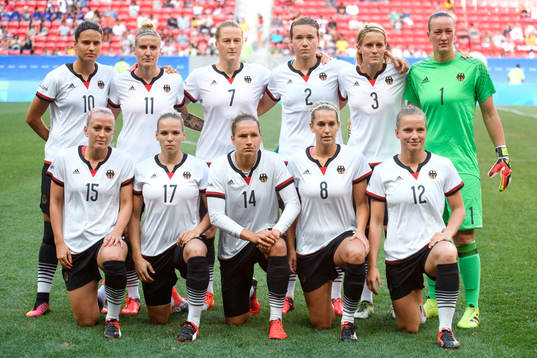 Tysklands startelva inför fotbollsmatchen mellan Tyskland och Kanada den 9 augusti 2016