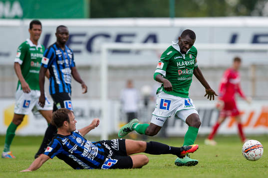 Sirius Niklas Busch Thor glidtacklar Ljungskiles Yussif Chibsah