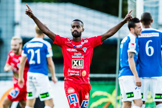 Åtvidabergs Ammar Ahmed jublar