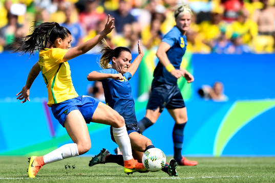 Brasiliens Beatriz och Sveriges Emilia Appelqvist