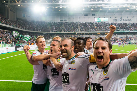 Hammarbys Erik Israelsson, Mats Solheim, Kennedy