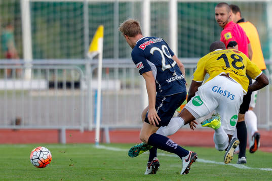 Gefles Martin Rauschenberg och Falkenbergs Hakeem Araba