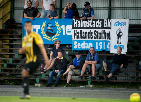  Halmstads klack i matchen i Svenska Cupen mellan IFK Hässleholm och Halmstad i Hässleholm 25 augusti 2016.  