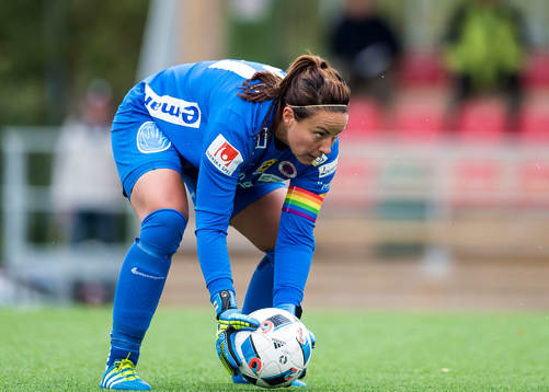 Örebros målvakt Carola Söberg