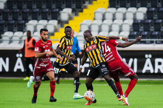 Östersunds Brwa Nouri och Ronald Mukiibi