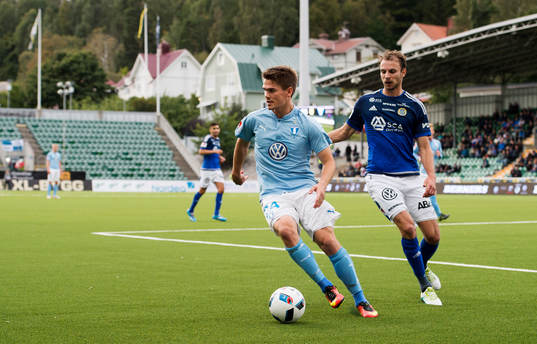 Malmö FFs Vidar Örn Kjartansson och Sundsvalls Lars