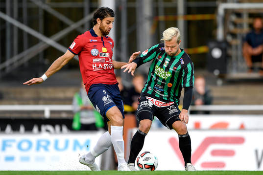 Örgrytes George Mourad och Varbergs Sebastian Crona