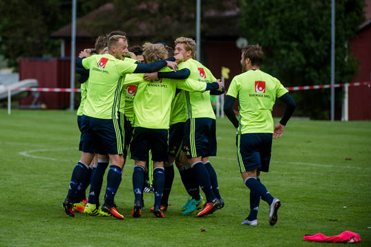 John Guidetti och Alexander Fransson jublar med