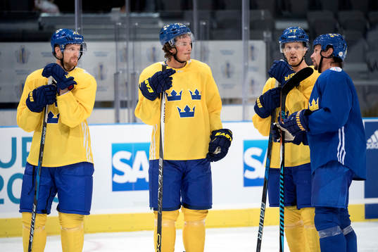 Sveriges Daniel Sedin, Loui Eriksson, Henrik Sedin, Henrik