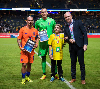 Matchens lirare, Hollands Wesley Sneijder och Sveriges