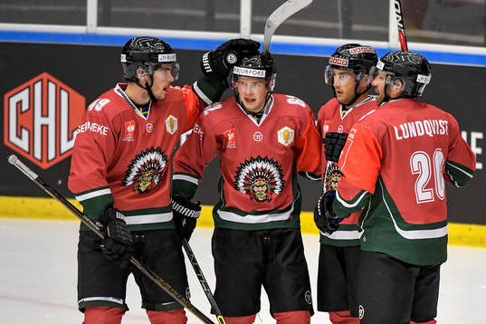 Frölundas Oscar Engsund, Artturi Lehkonen, Casey Wellman