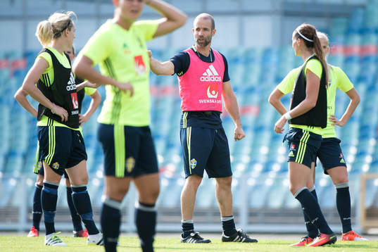 Sveriges tränare Matti Demegård