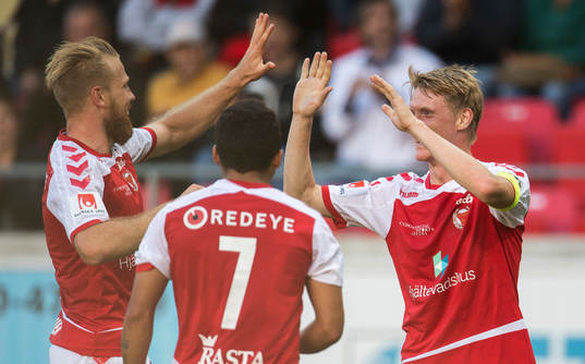 Kalmars Henri Anier , Ismael Silva Lima och Rasmus Elm