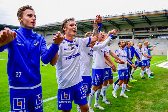 Norrköpings Linus Wahlqvist jublar