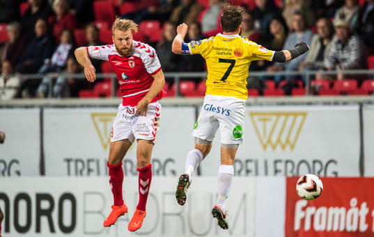 Kalmars Henri Anier och Falkenbergs David Svensson