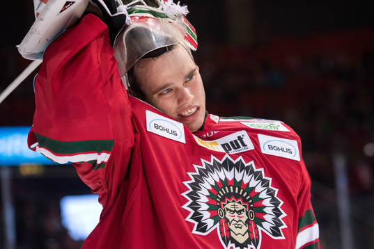 Frölundas målvakt Johan Gustafsson