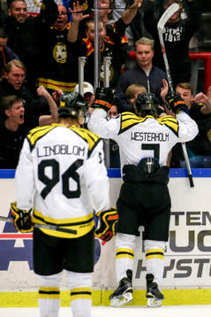 Brynäs Ponthus Westerholm jublar