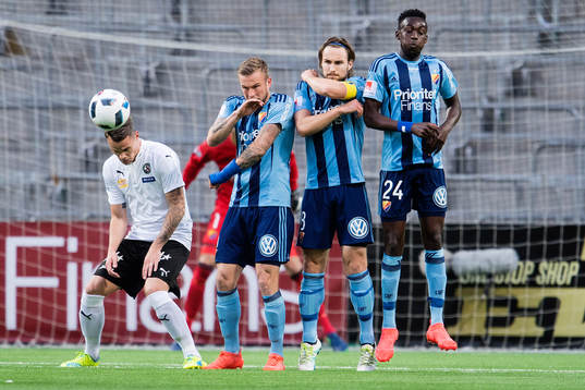 Örebros Erik Moberg och Djurgårdens Alexander Faltsetas,