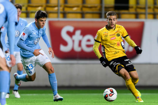 Elfsborgs Oscar Iglicar Berntsson och Malmö FFs Samuel