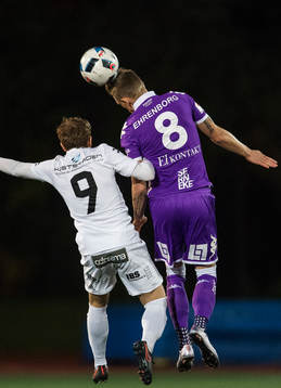 Oskarshamns Emil Dolk och IFK Göteborgs Sören Rieks