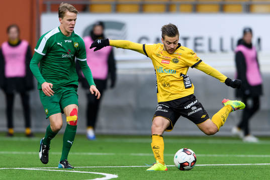 Elfsborgs Oscar Iglicar Berntsson och Hammarbys David Alm