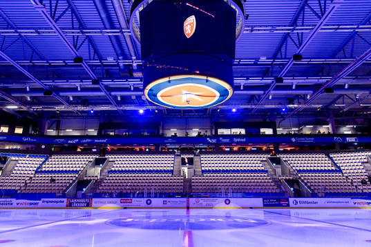 Generell interiör vy från Vida arena före