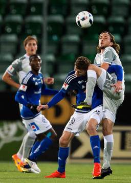 Sundsvalls Johan Eklund och IFK Göteborgs Tom Pettersson