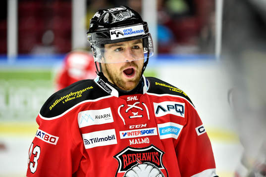 Malmö Redhawks Nichlas Hardt jublar