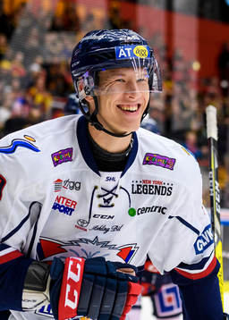 Linköpings Emil Sylvegård jublar