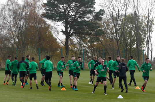  Britain Football Soccer - Celtic Training - Celtic Training Ground - 31/10/16 Celtic players during training