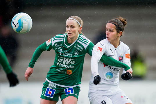 Mallbackens Theresé Stolpe och Rosengårds Natasa Andonova