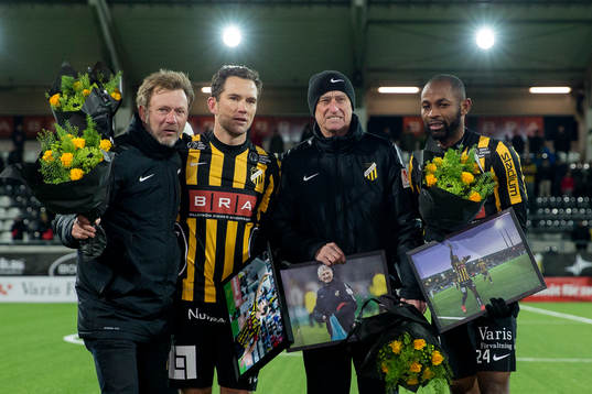 Häckens tränare Peter Gerhardsson, Martin Ericsson,