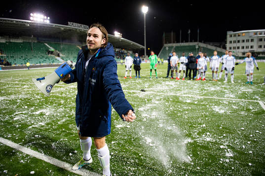 Djurgården och Kevin Walker jublar