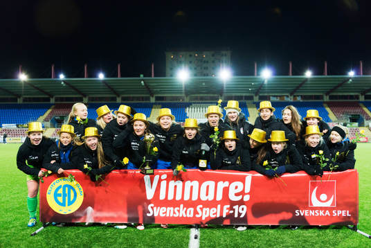 Eskilstunas spelare jublar