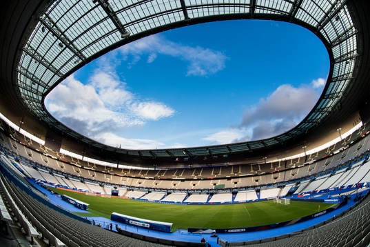 Interiör Stade de France den 10 november 2016 i Saint-Denis.