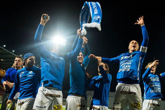 Norrbys spelare jublar