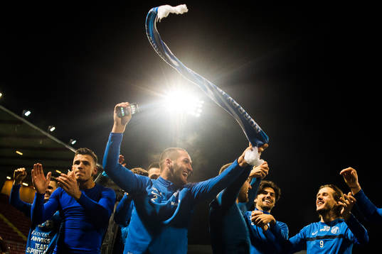 Norrbys spelare jublar