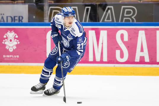 Leksands Eric Castonguay  i ishockeymatchen i SHL mellan