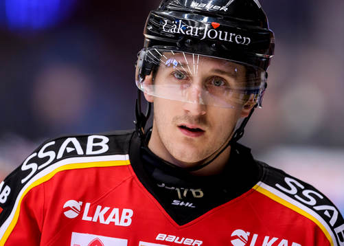 Luleås Bill Sweatt på uppvärmningen