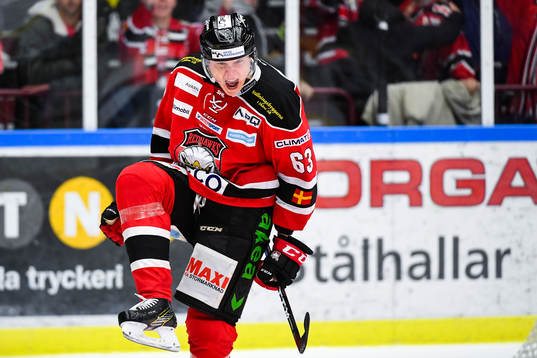 Malmö Redhawks Fredrik Händemark  jublar