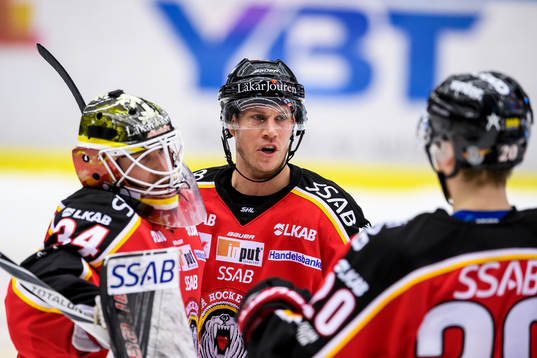 Luleås Andreas Falk (m) jublar