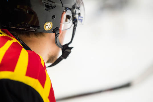 Brynäs emblem på hjälm