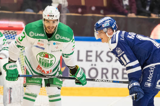 Rögles Almen Bibic och Leksands Martin Karlsson  i