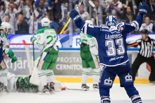 Leksands Markus Lauridsen jublar