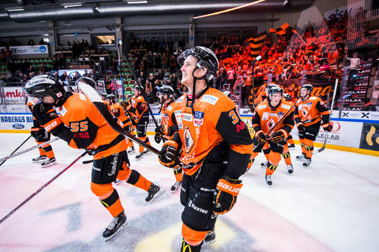 Karlskronas David Printz  och Marcus Paulsson jublar