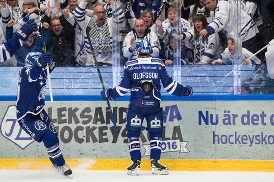 Leksands Johan Olofsson jublar