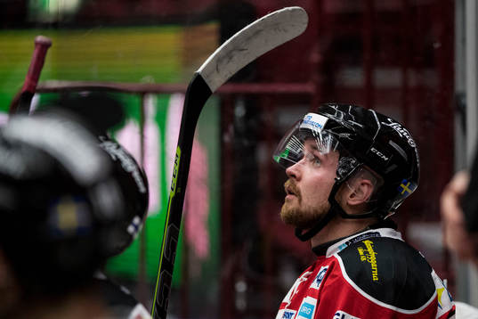 Malmö Redhawks Magnus Häggström i båset