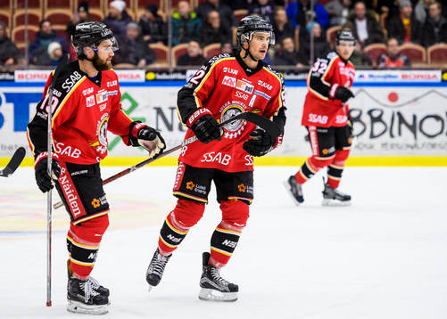Luleås Jacob Lagacé (v) och Karl Fabricius (h)