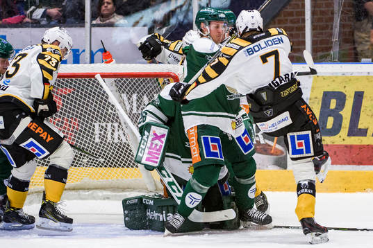 Färjestads Magnus Nygren och Skellefteås Hugo Danielsson