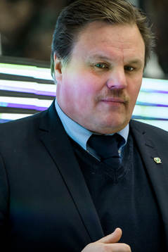 Färjestads Tränare Leif Carlsson